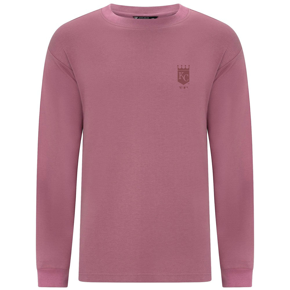 Pink Kansas City Royals Levelwear Bridal Rose Luxe Signature Long Sleeve T-Shirt