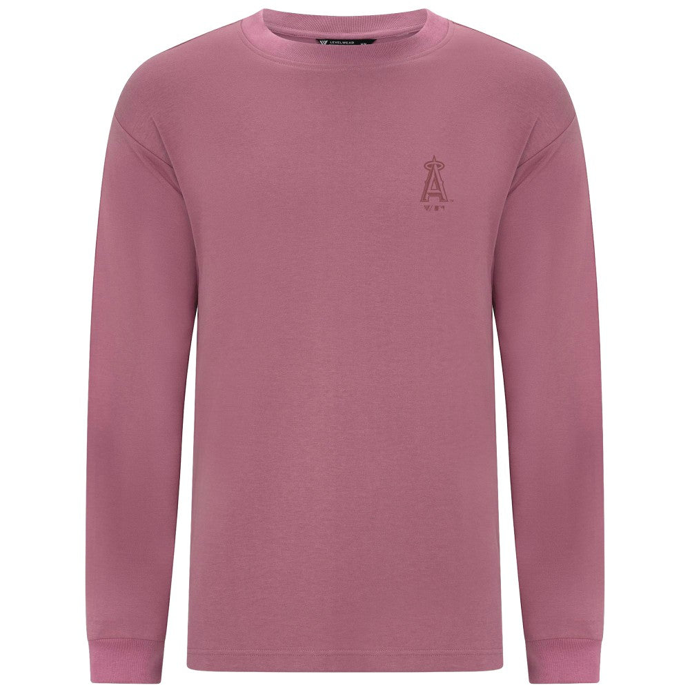 Pink Los Angeles Angels Levelwear Bridal Rose Luxe Signature Long Sleeve T-Shirt