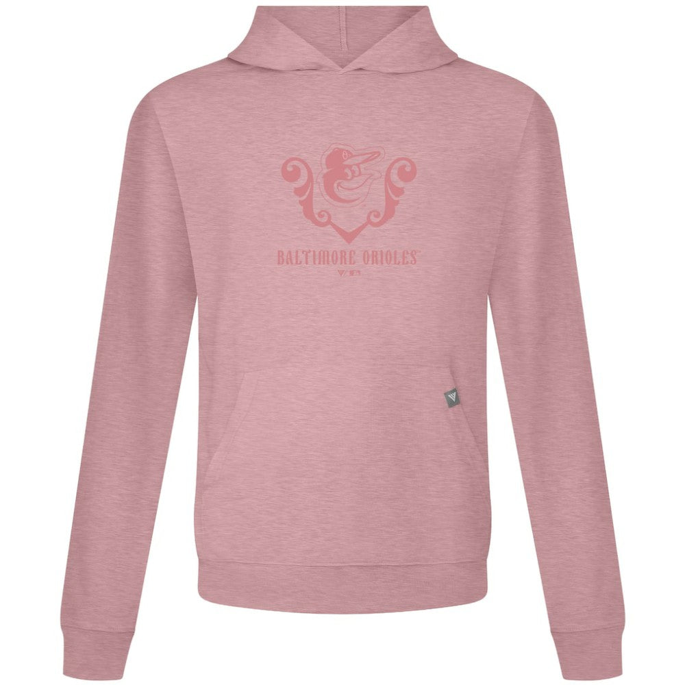 Pink Baltimore Orioles Levelwear Bridal Rose Relay Pullover Hoodie