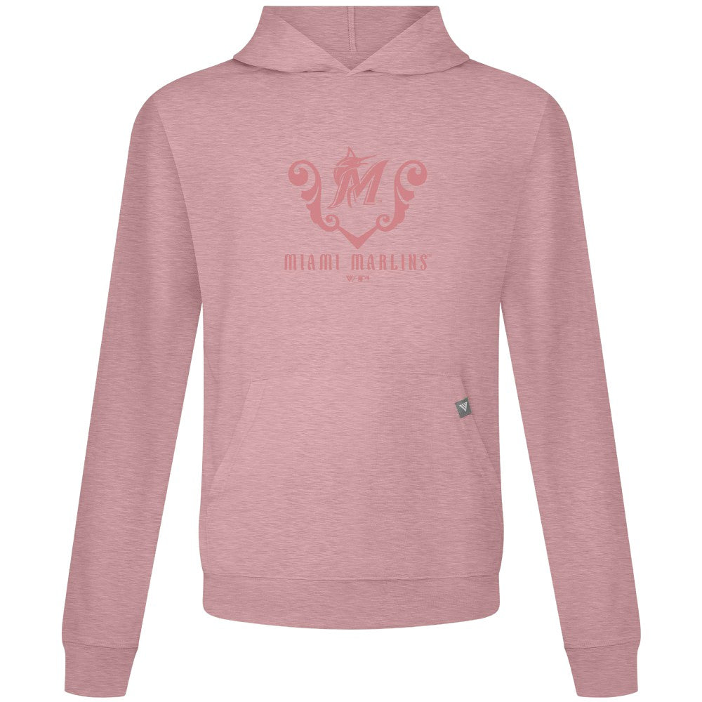 Pink Miami Marlins Levelwear Bridal Rose Relay Pullover Hoodie