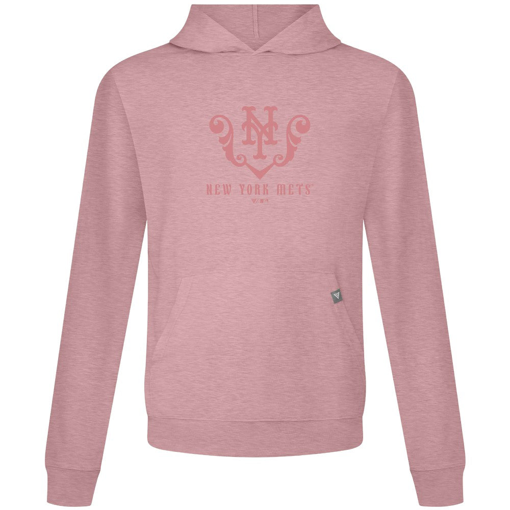 Pink New York Mets Levelwear Bridal Rose Relay Pullover Hoodie