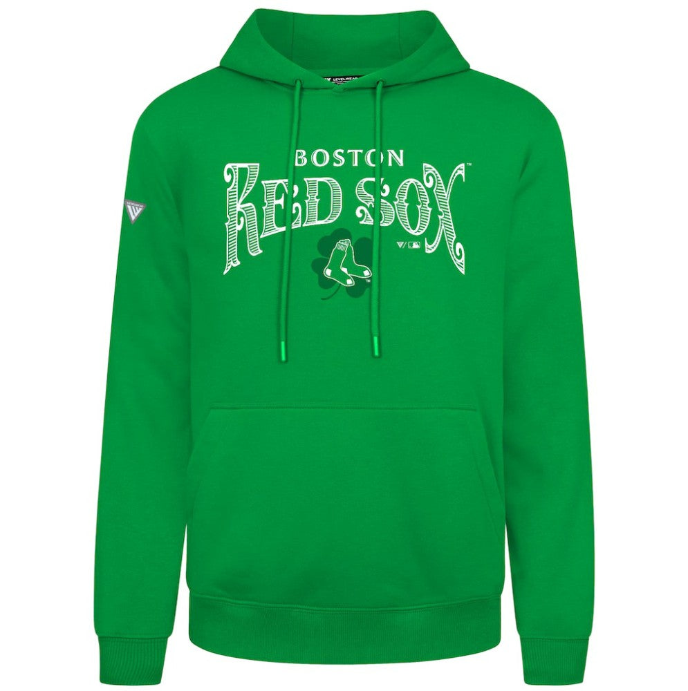 Green Boston Red Sox Levelwear St. Patrick's Day Podium Hoodie