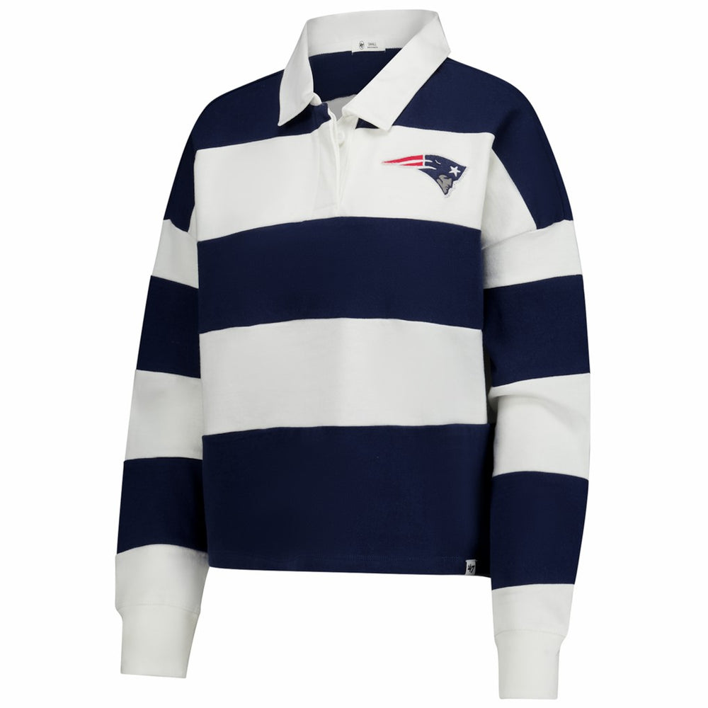 '47 Women's Clubhouse Hall Raven Rugby Long Sleeve T-Shirt - New England Patriots T-shirts
