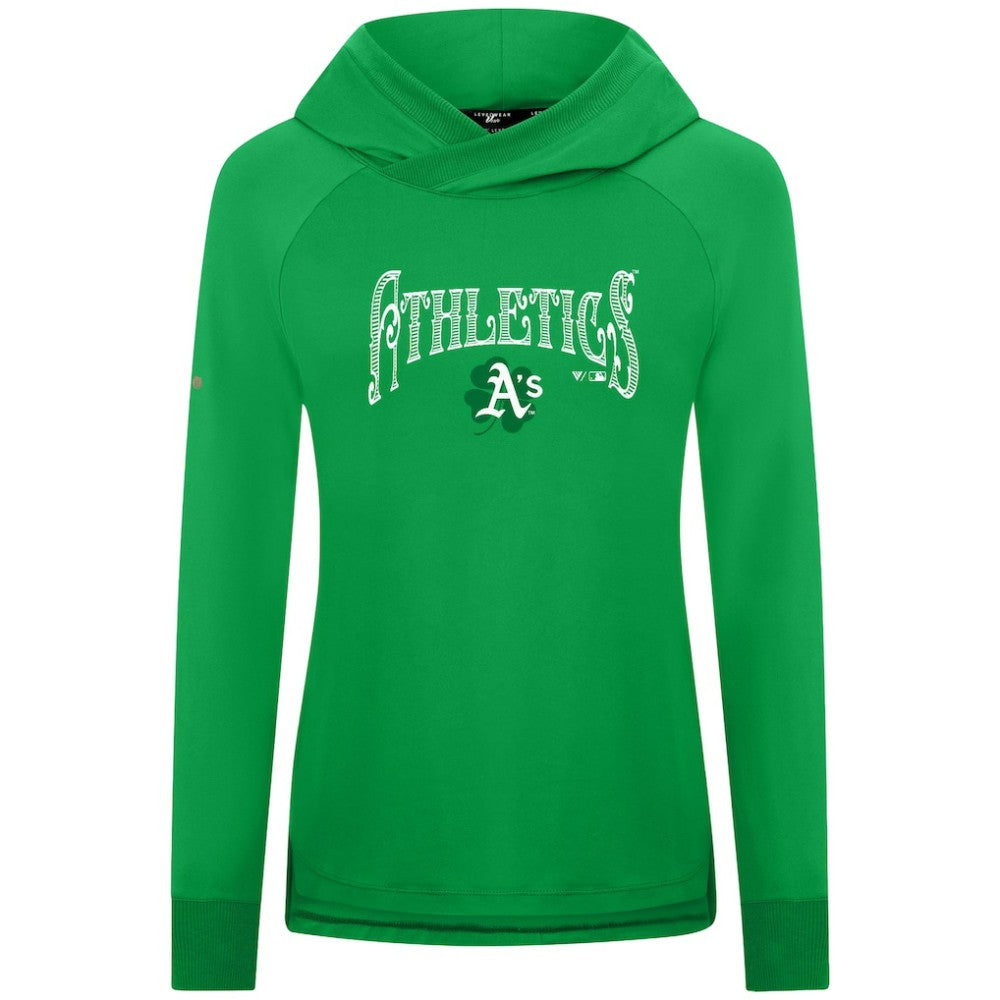 Green Athletics Levelwear Women's St. Patrick's Day Slender Raglan Hoodie