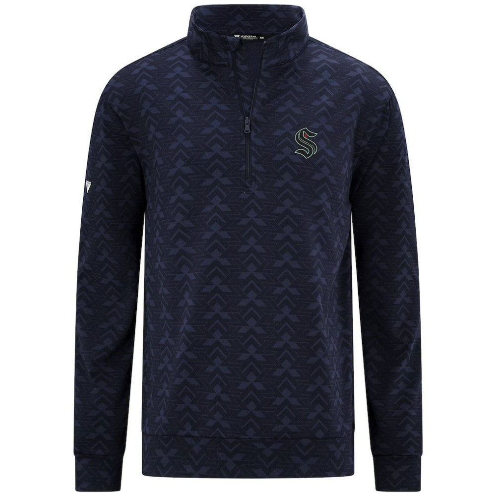 NHL Seattle Kraken Levelwear Chameleon Quarter-Zip Sweatshirt
