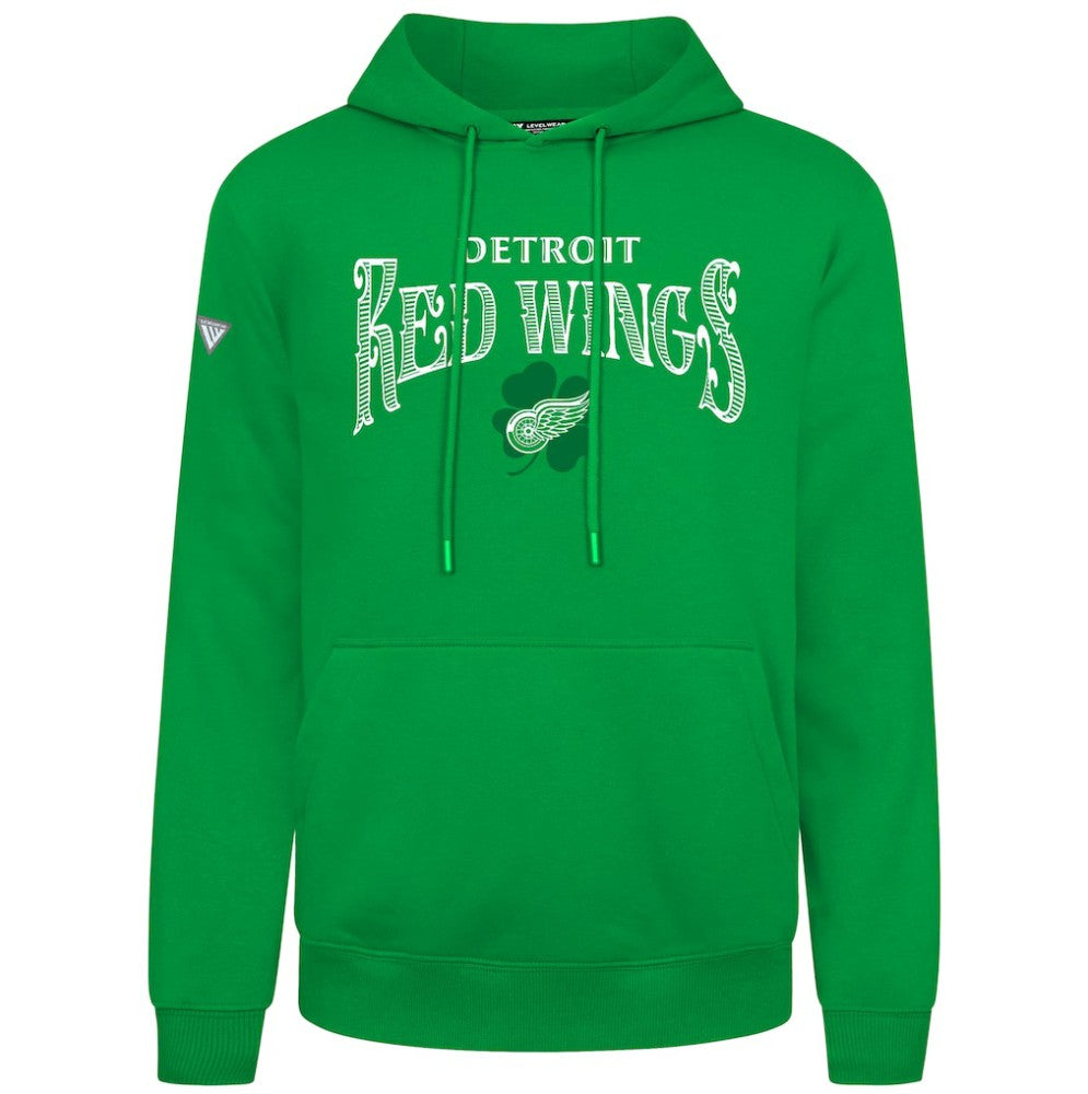 NHL Detroit Red Wings Levelwear St. Patrick's Day Podium Hoodie