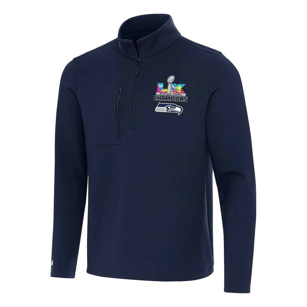 Antigua Super Bowl LX s Insider Quarter-Zip Pullover - Seattle Seahawks Pullover
