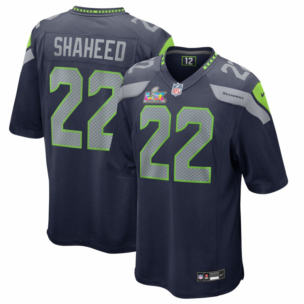 Rashid Shaheed  Super Bowl LX Patch Game Jersey - Seattle Seahawks Jerseys