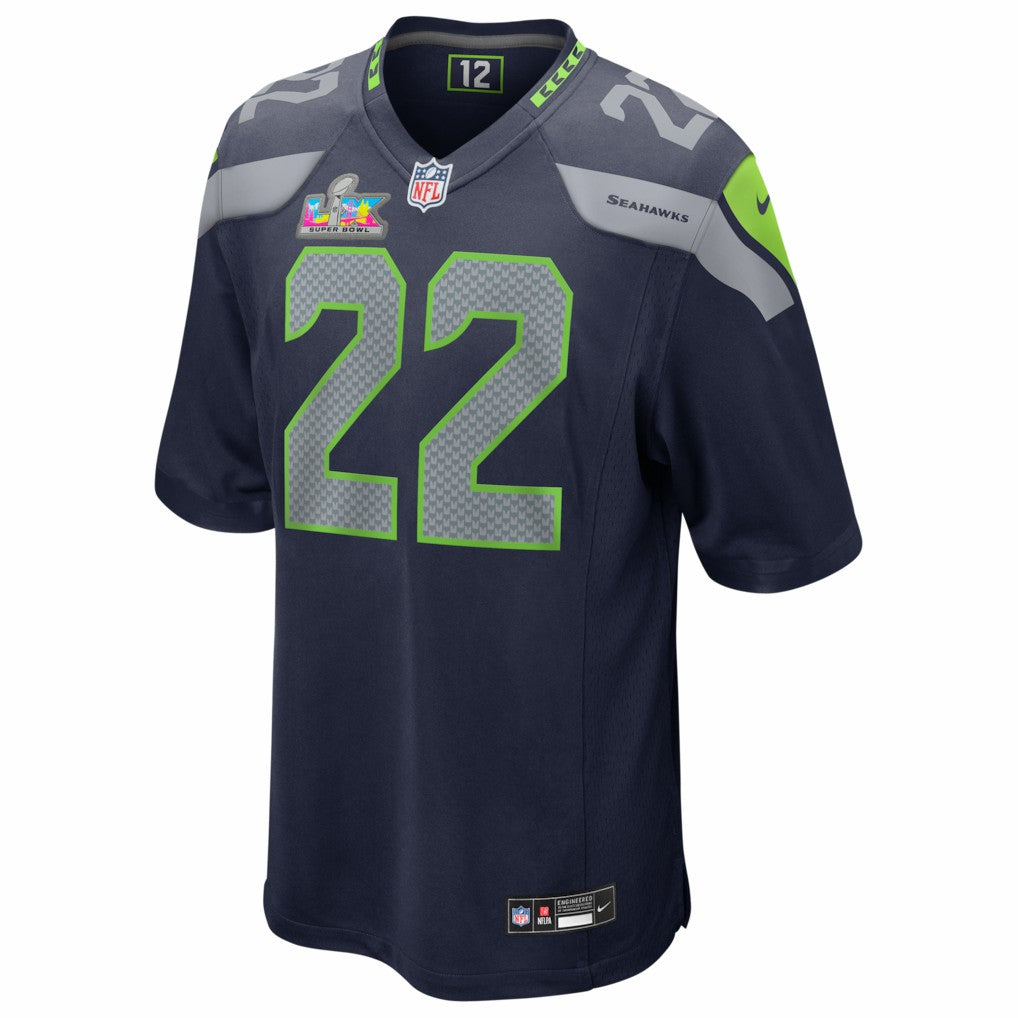 Rashid Shaheed  Super Bowl LX Patch Game Jersey - Seattle Seahawks Jerseys
