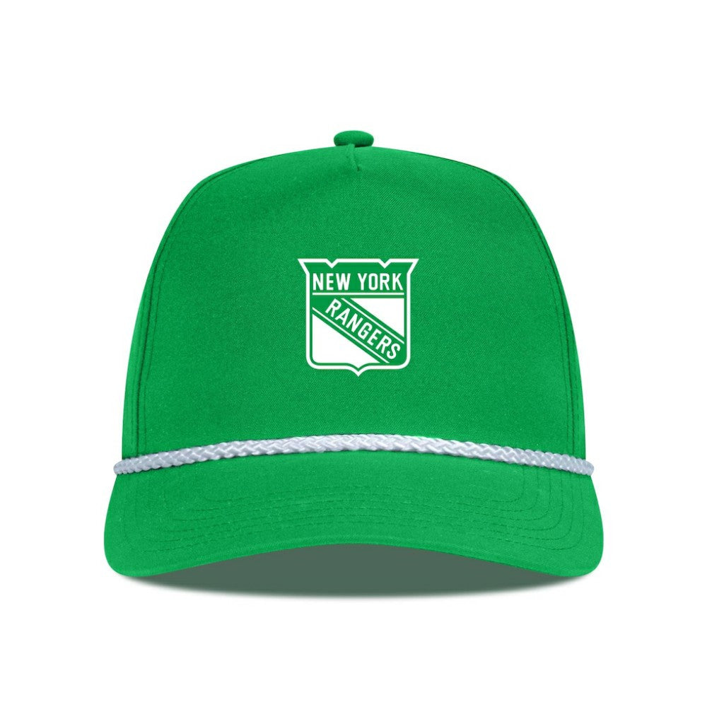 NHL New York Rangers Levelwear St. Patrick's Day Gambit Rope Adjustable Hat