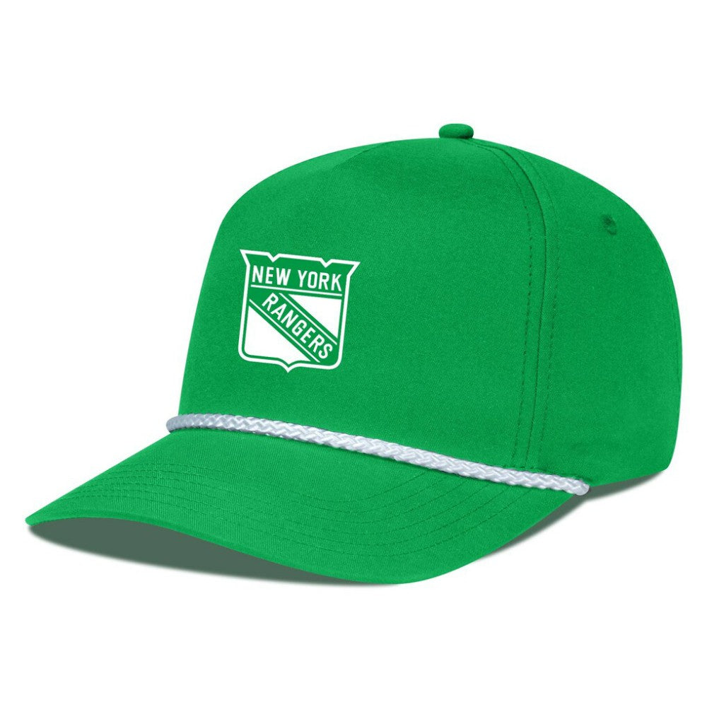 NHL New York Rangers Levelwear St. Patrick's Day Gambit Rope Adjustable Hat