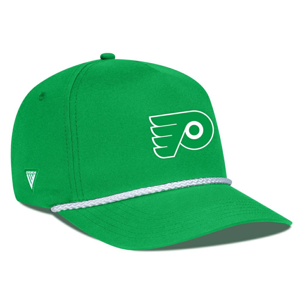 NHL Philadelphia Flyers Levelwear St. Patrick's Day Gambit Rope Adjustable Hat