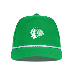 NHL Chicago Blackhawks Levelwear St. Patrick's Day Gambit Rope Adjustable Hat