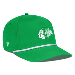 NHL Chicago Blackhawks Levelwear St. Patrick's Day Gambit Rope Adjustable Hat