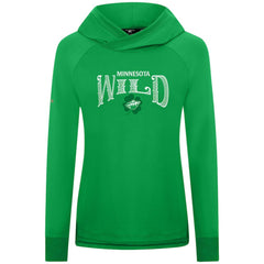 NHL Minnesota Wild Levelwear Women's St. Patrick's Day Slender Raglan Hoodie