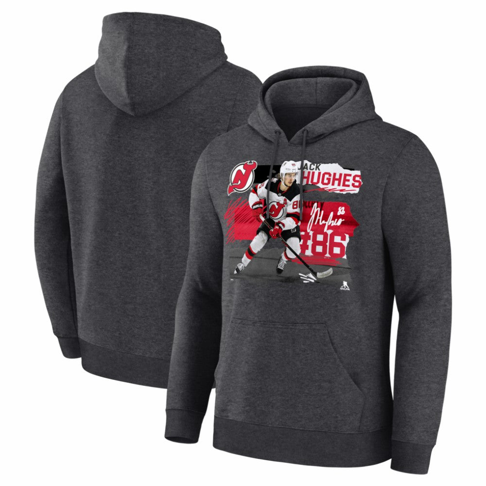 NHL Jack Hughes New Jersey Devils Fresh Ice Hoodie