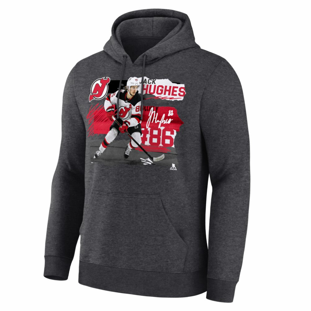 NHL Jack Hughes New Jersey Devils Fresh Ice Hoodie