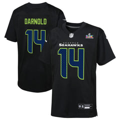 Sam Darnold  Youth Super Bowl LX Carbon Fashion Game Jersey - Seattle Seahawks Jerseys