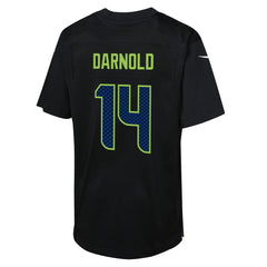 Sam Darnold  Youth Super Bowl LX Carbon Fashion Game Jersey - Seattle Seahawks Jerseys