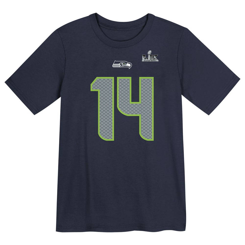 Sam Darnold  Preschool Super Bowl LX Name & Number T-Shirt - Seattle Seahawks T-shirts