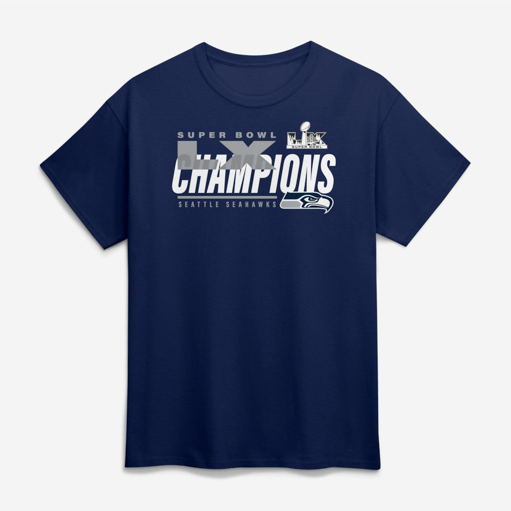 Super Bowl LX Champions Big & Tall Iconic Victory T-Shirt - Seattle Seahawks T-shirts