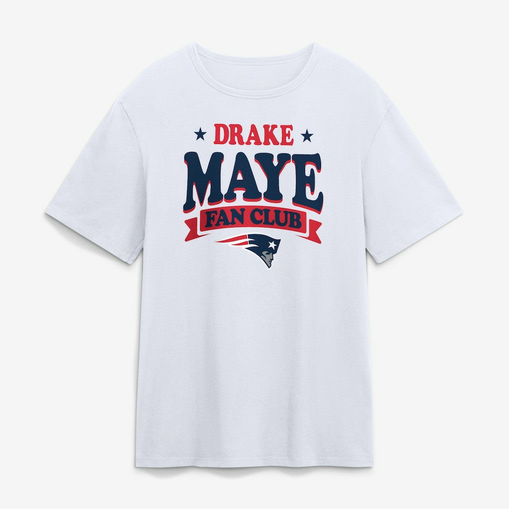 Drake Maye Fan Club T-Shirt - New England Patriots T-shirts