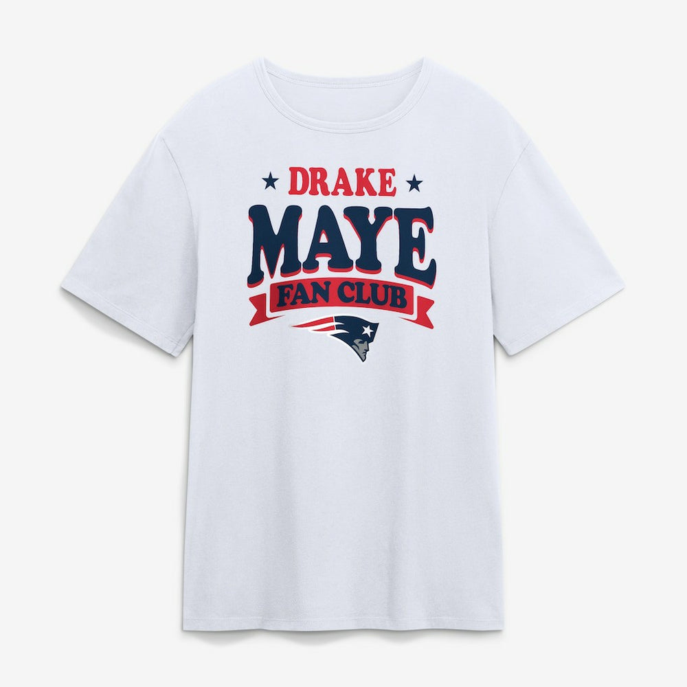 Drake Maye Fan Club T-Shirt - New England Patriots T-shirts