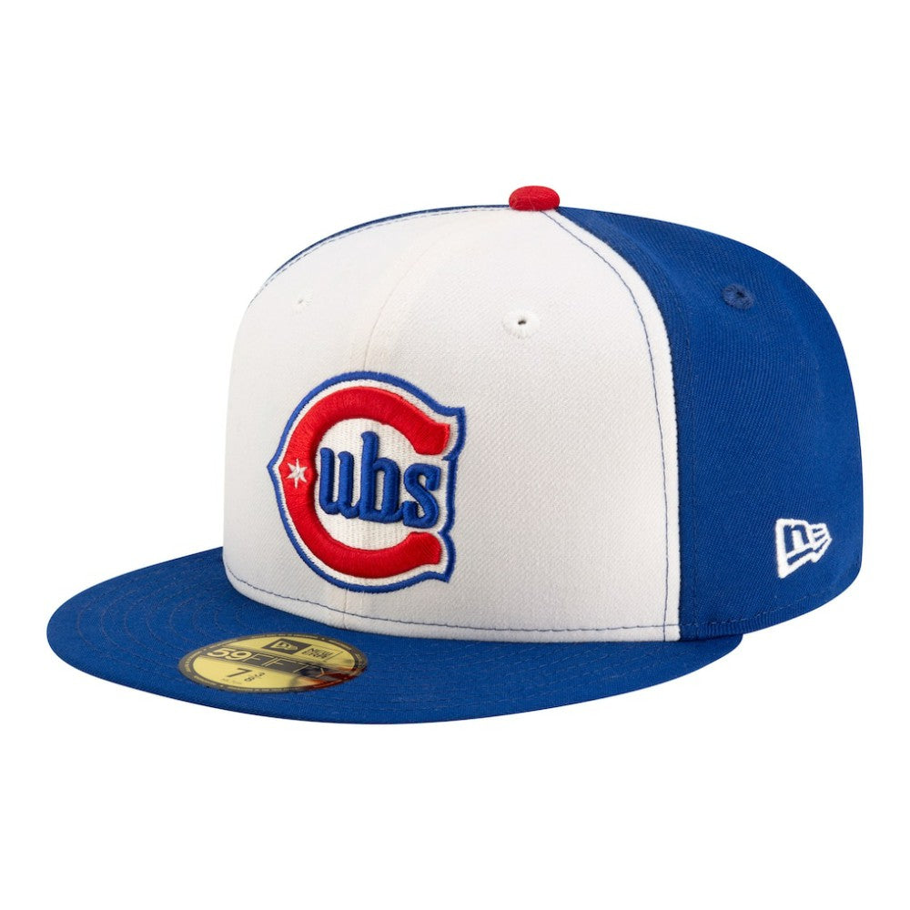 White/Royal Chicago Cubs New Era 150th Anniversary 59FIFTY Fitted Hat