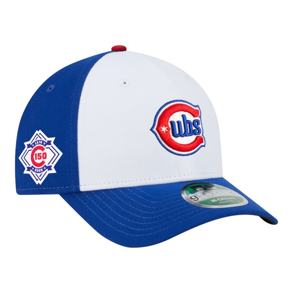 White/Royal Chicago Cubs New Era 150th Anniversary 9FORTY M-Crown Adjustable Hat