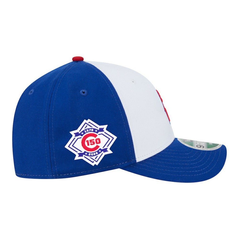 White/Royal Chicago Cubs New Era 150th Anniversary 9FORTY M-Crown Adjustable Hat