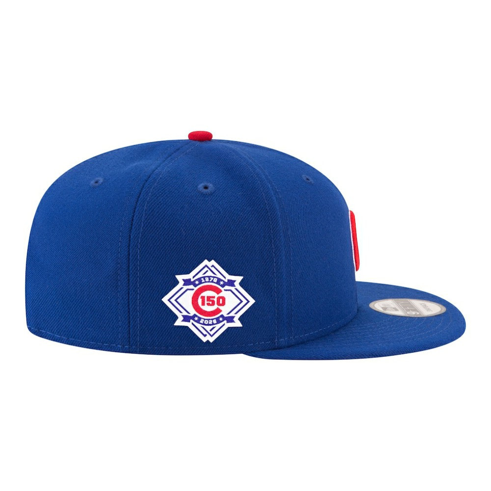 Royal Chicago Cubs New Era 150th Anniversary 9FIFTY Snapback Hat
