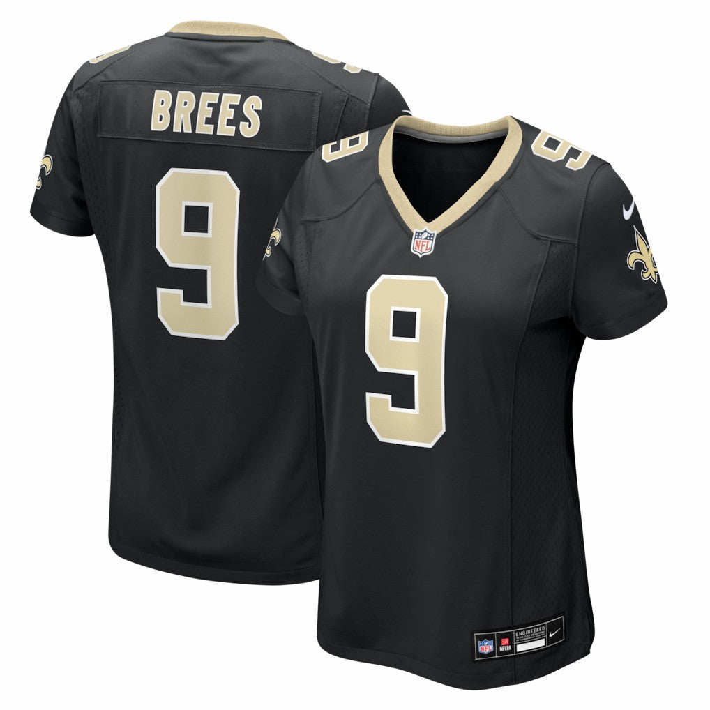 Drew Brees  Women's Team Game Jersey - New Orleans Saints Jerseys