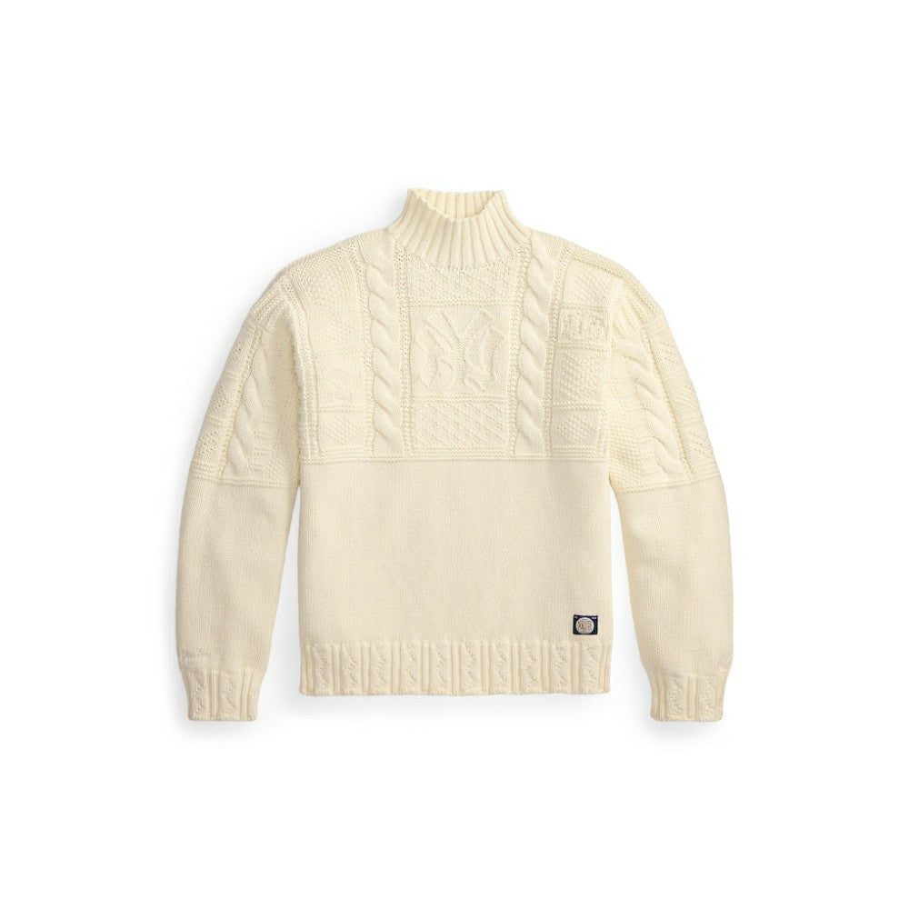 Cream Yankees Polo Ralph Lauren Sweater