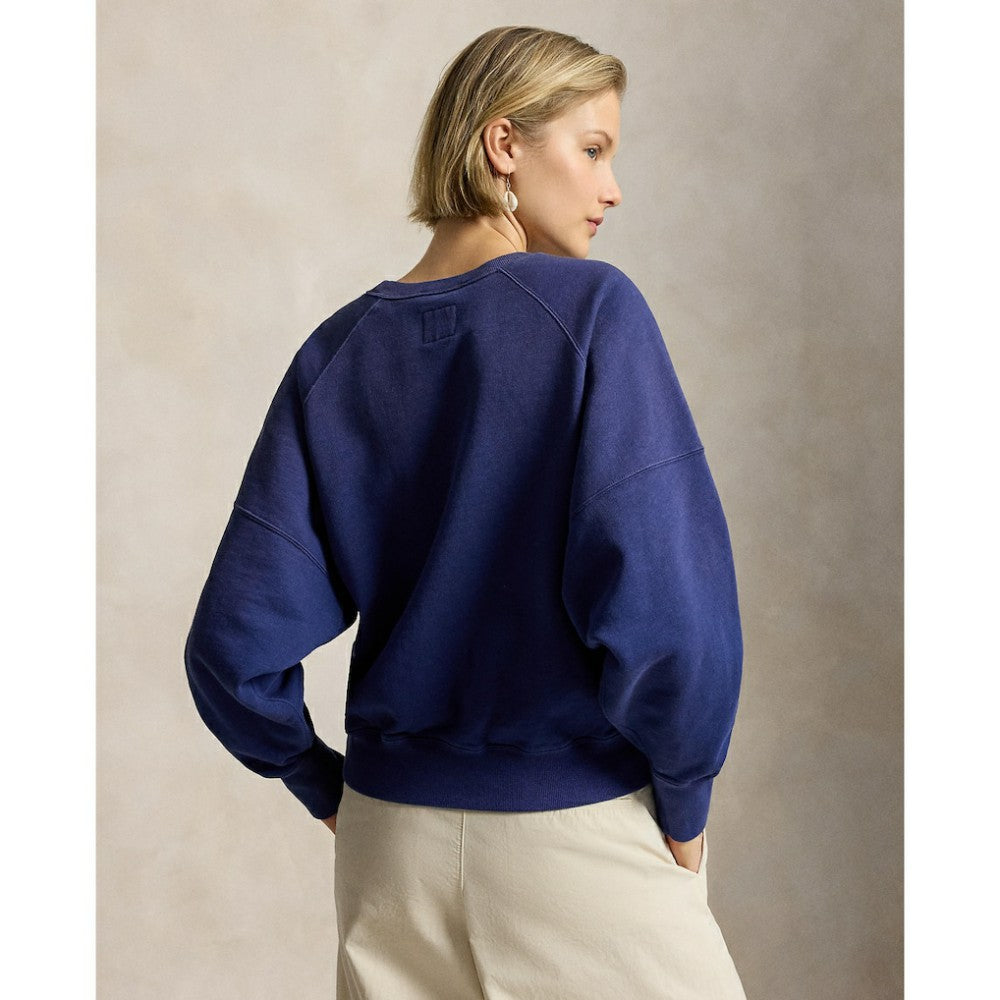 Navy Yankees Polo Ralph Lauren Women's Vintage Knit Sweatshirt