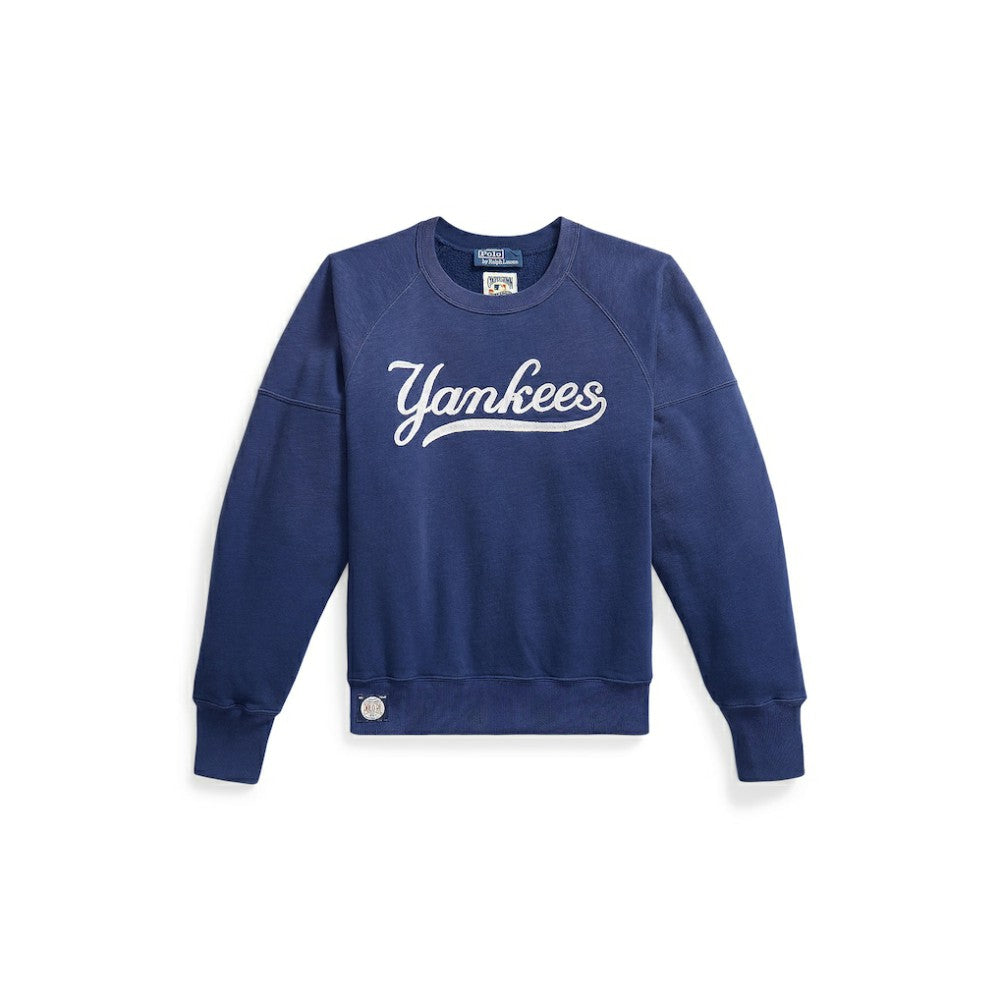 Navy Yankees Polo Ralph Lauren Women's Vintage Knit Sweatshirt