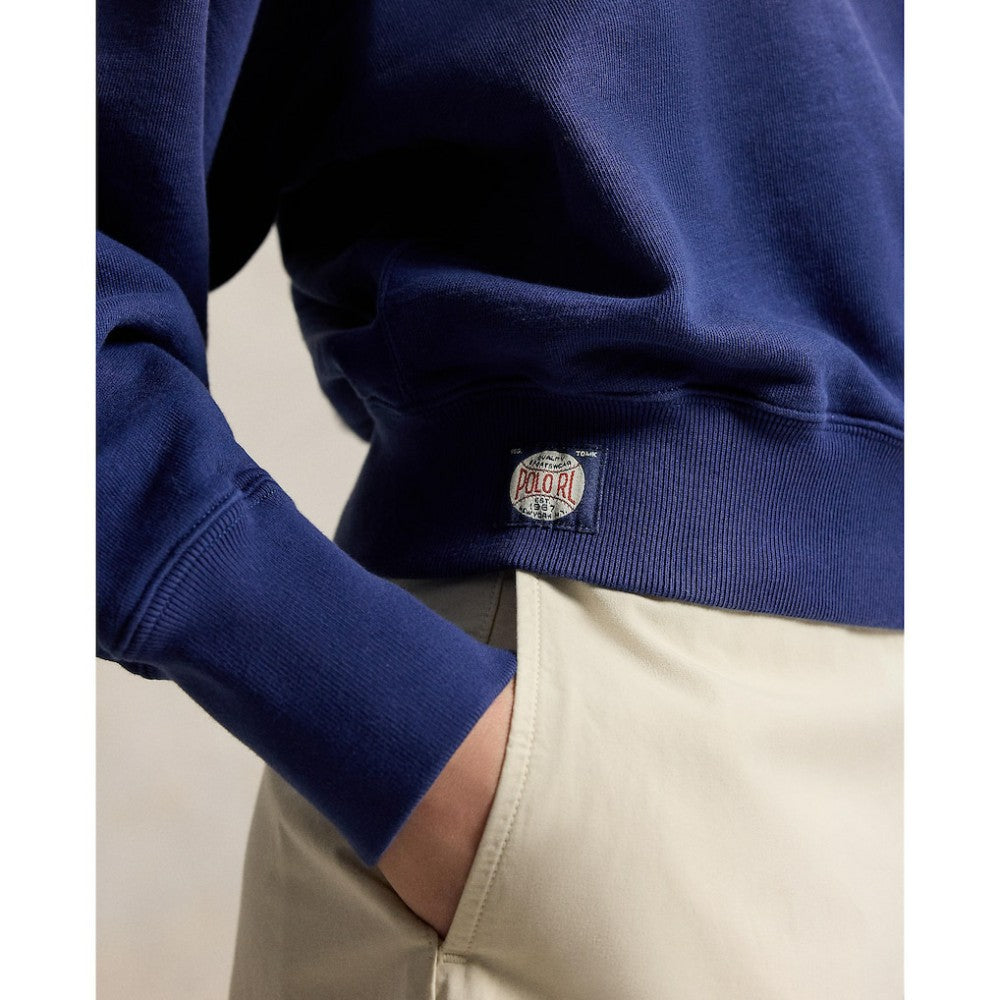 Navy Yankees Polo Ralph Lauren Women's Vintage Knit Sweatshirt