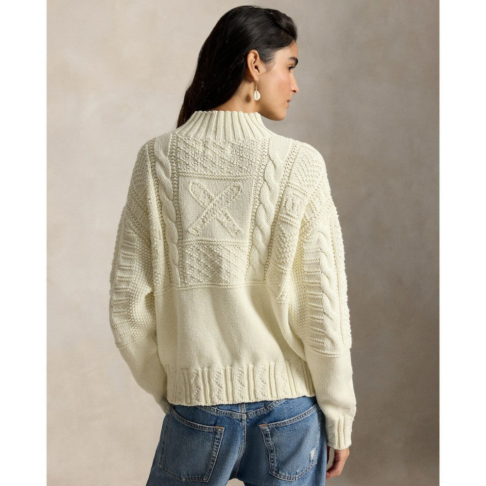 Cream Yankees Polo Ralph Lauren Women's Sweater