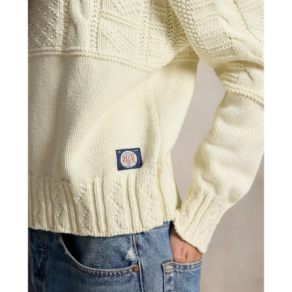 Cream Yankees Polo Ralph Lauren Women's Sweater