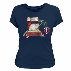 Navy Minnesota Twins Tiny Turnip Women's 2026 Spring Training T-Shirt