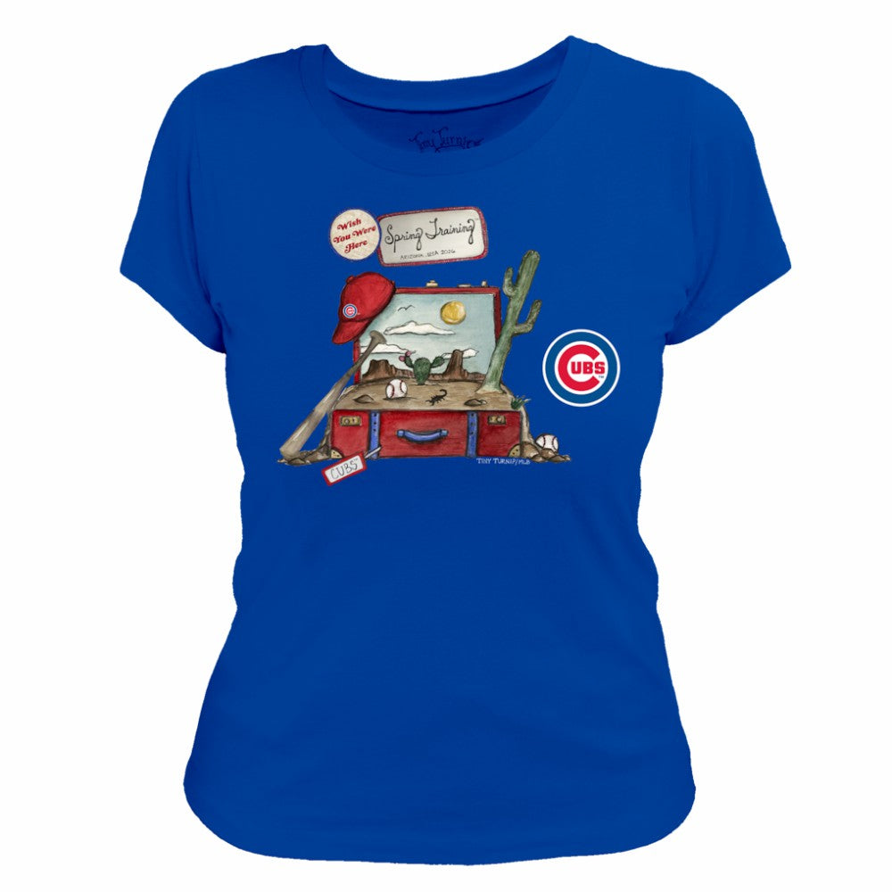 Royal Chicago Cubs Tiny Turnip Women's 2026 Spring Training T-Shirt