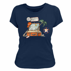 Navy Houston Astros Tiny Turnip Women's 2026 Spring Training T-Shirt