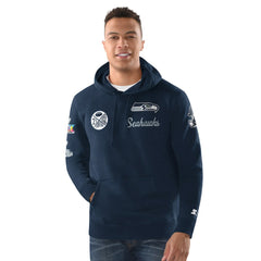 Starter Two-Time Super Bowl s Classic Fleece Hoodie - Seattle Seahawks Hoodies