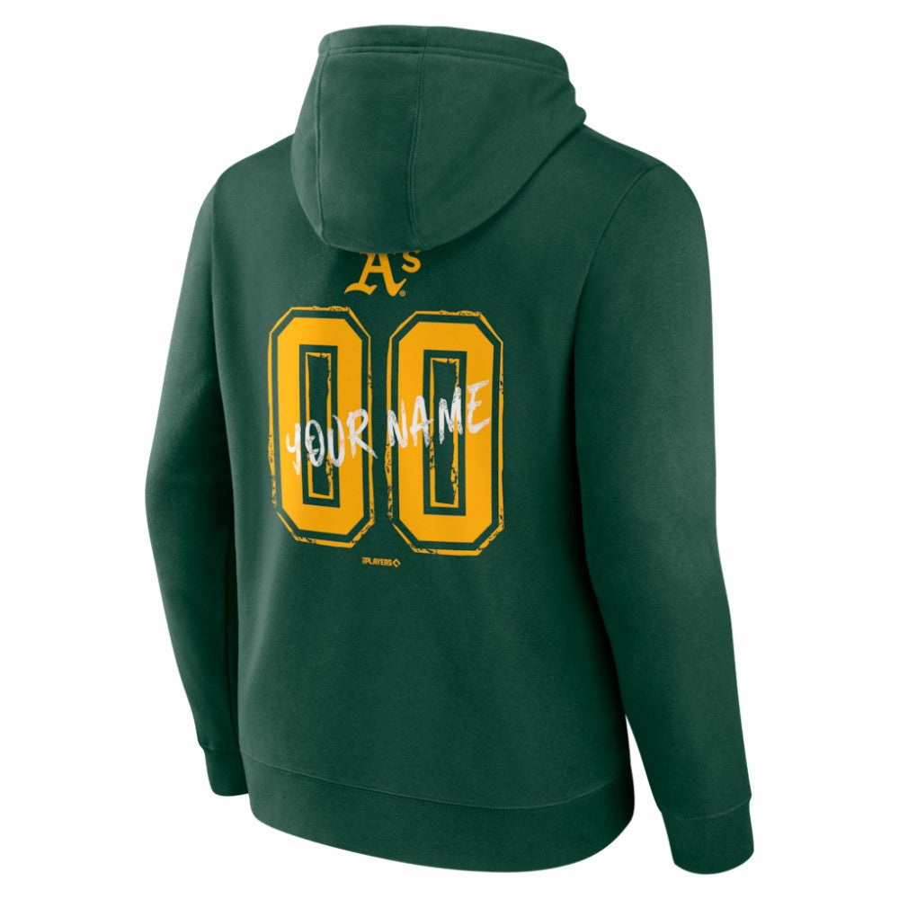 Green Athletics  Hustle Personalized Name & Number Hoodie