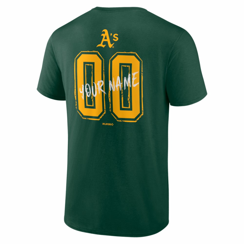 Green Athletics  Hustle Personalized Name & Number T-Shirt