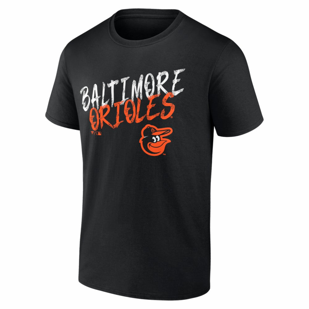Black Baltimore Orioles  Hustle Personalized Name & Number T-Shirt