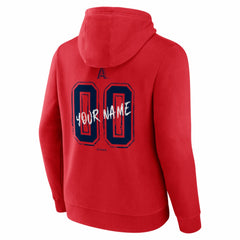 Red Los Angeles Angels  Hustle Personalized Name & Number Hoodie