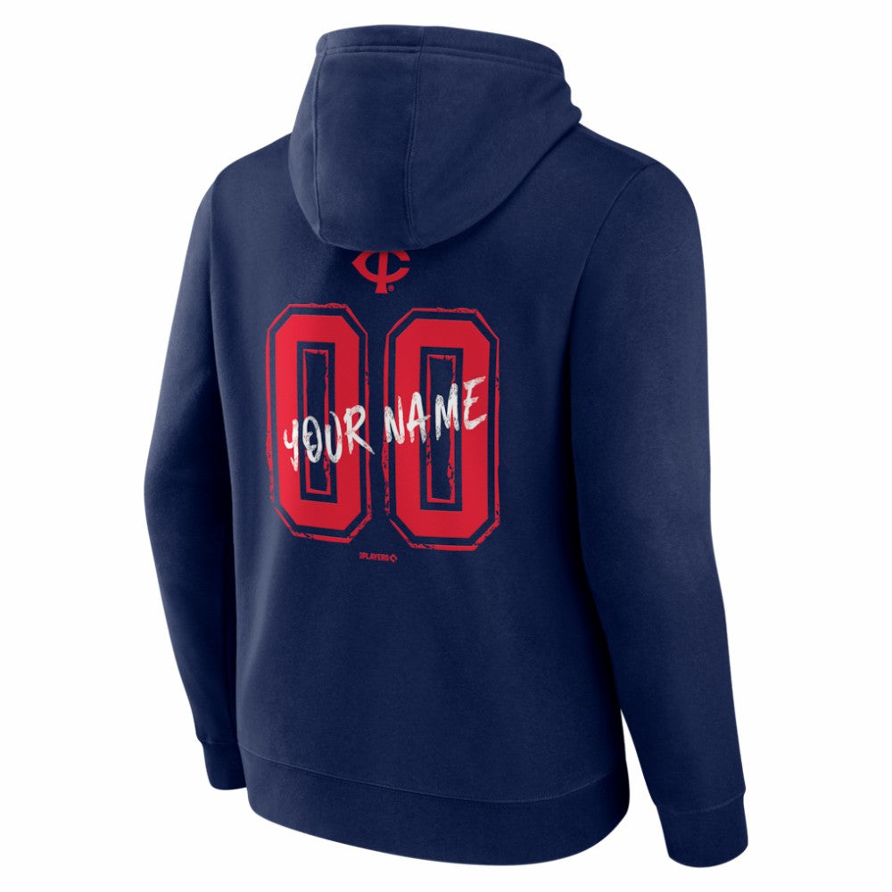Navy Minnesota Twins  Hustle Personalized Name & Number Hoodie