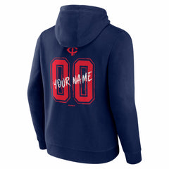 Navy Minnesota Twins  Hustle Personalized Name & Number Hoodie