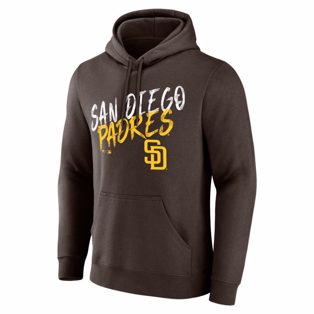Brown San Diego Padres  Hustle Personalized Name & Number Hoodie