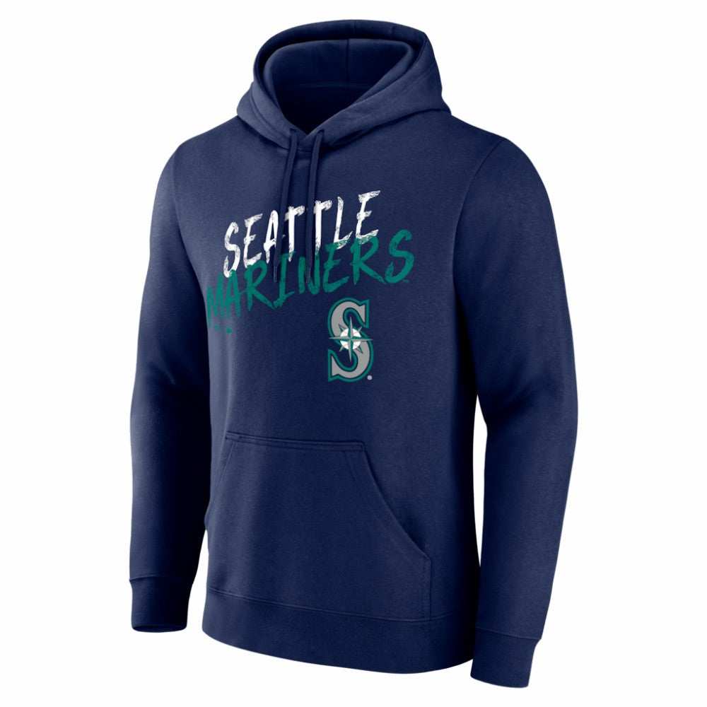 Navy Seattle Mariners  Hustle Personalized Name & Number Hoodie